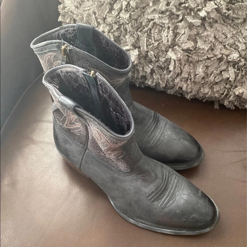 Ariat Billie Ankle Cowgirl Booties-  Faded Black
